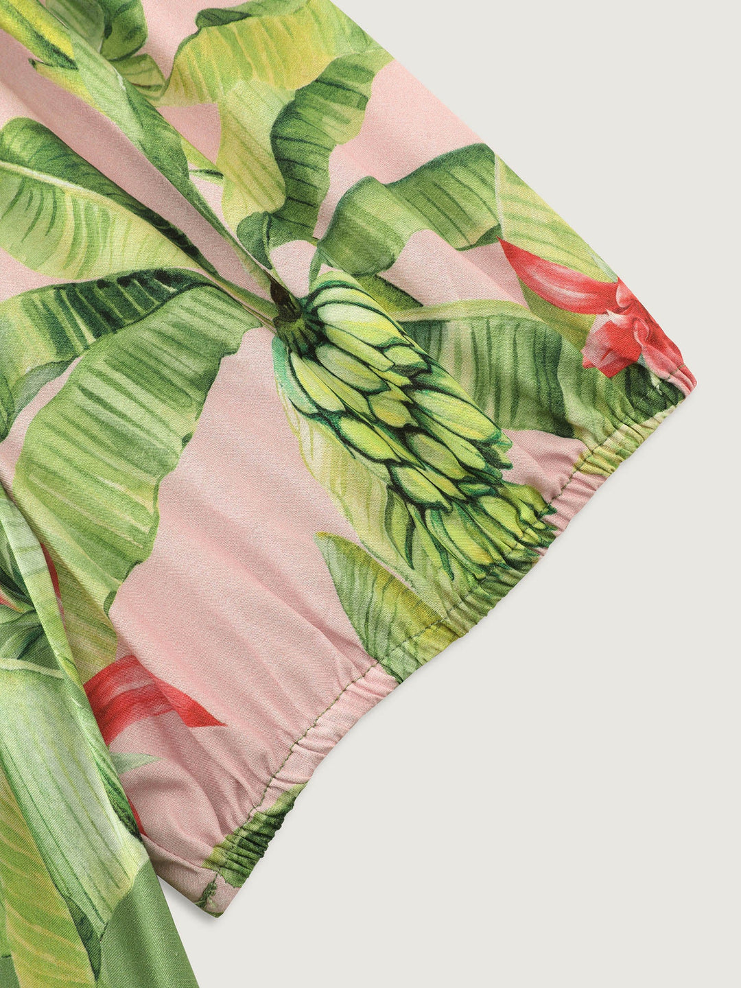 Supersoft Tropical Floral Print Ruched Bodice Maxi Dress