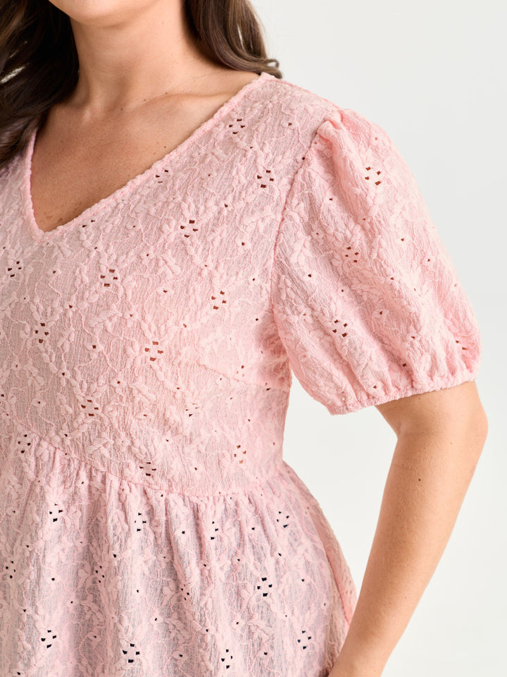 Back Bow Tie Textured Top