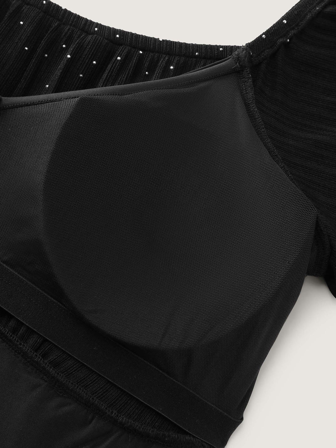 Polka Dot Built-In Bra And Panty Mini Dress