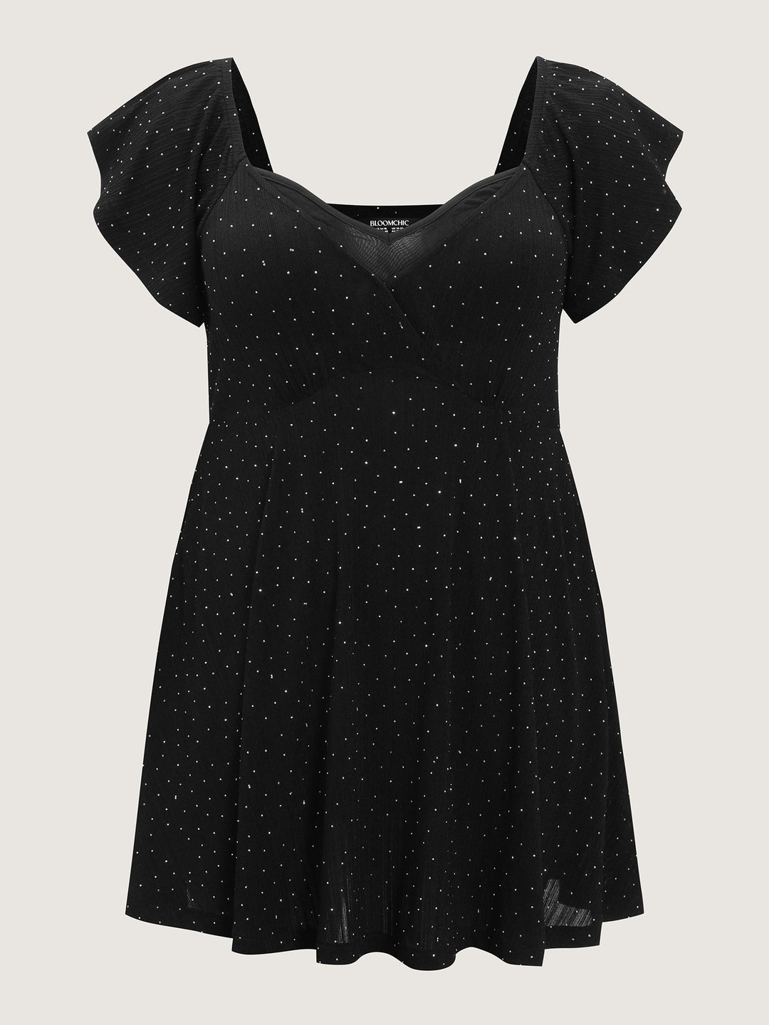 Polka Dot Built-In Bra And Panty Mini Dress