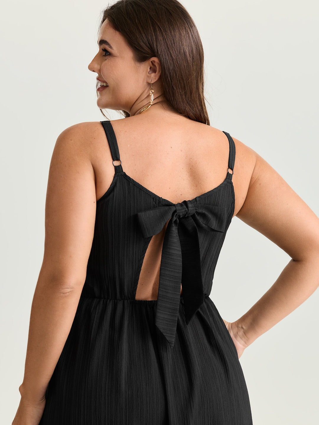 Timeless Back-Tie Tiered Cami Maxi Dress