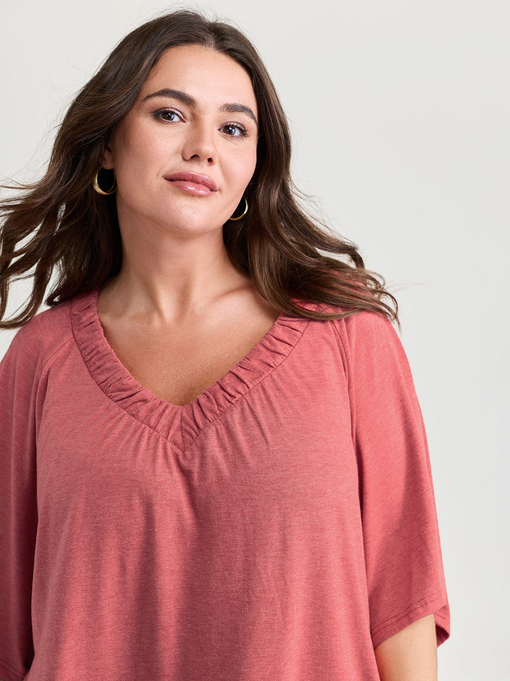 Supersoft Bust-Friendly Flowy Plain Top