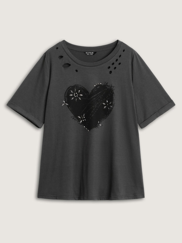 Supersoft Hot Fix Rhinestone T-Shirt