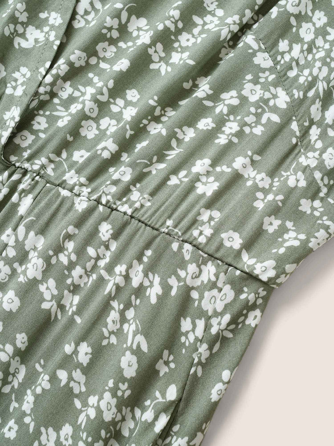Bloom Dress - Flutter Sleeve Ditsy Floral Pocket Split Maxi Dress