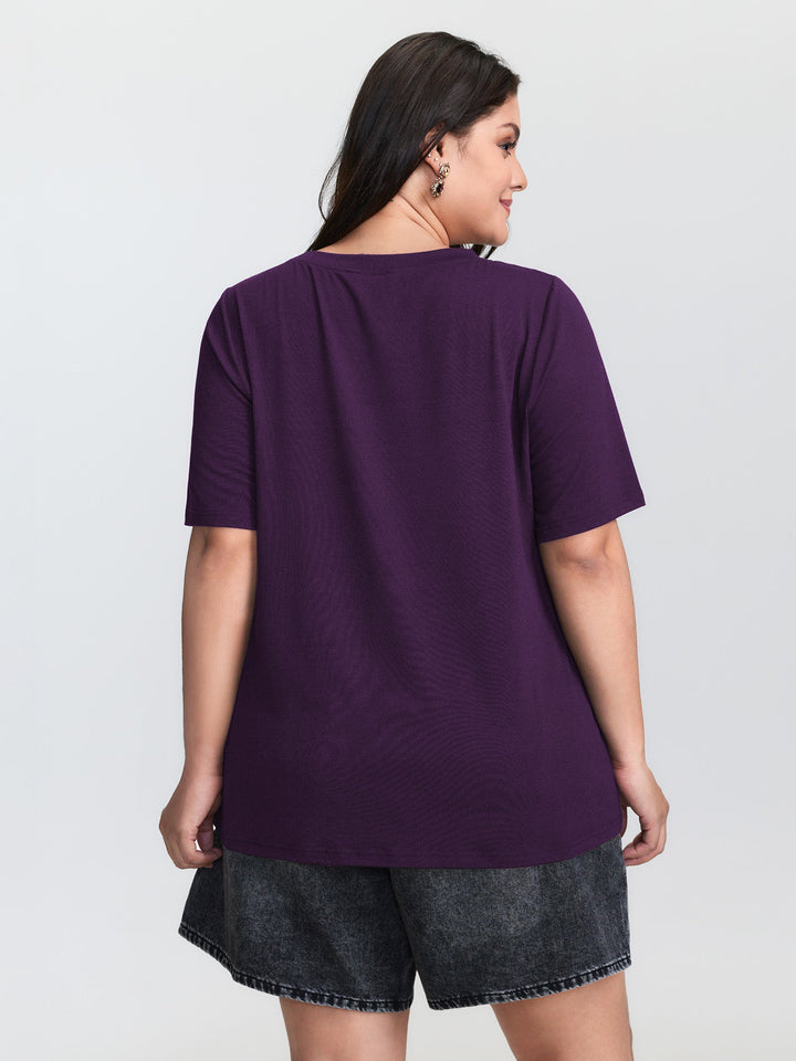 Celestial Print Round Neck T-Shirt