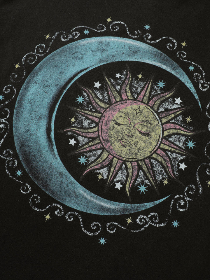 Pure Cotton Outerspace Print T-Shirt