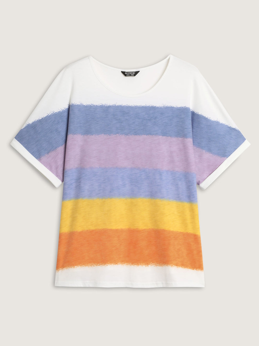 Multi-Color Supersoft Round Neck Knit Top