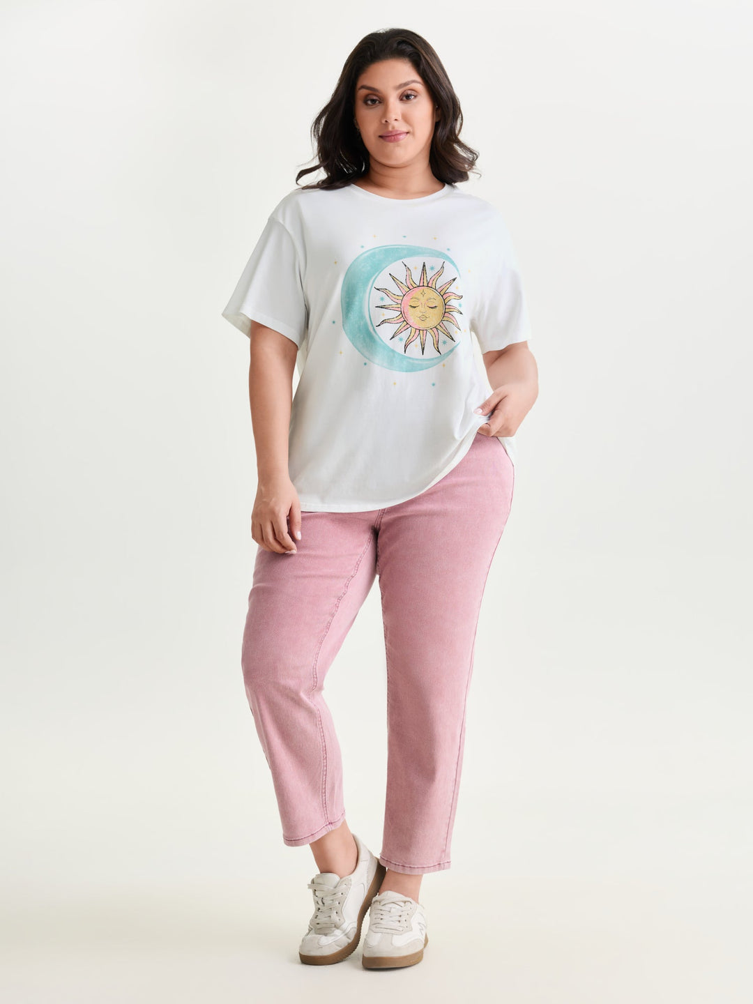 Pure Cotton Outerspace Print T-Shirt