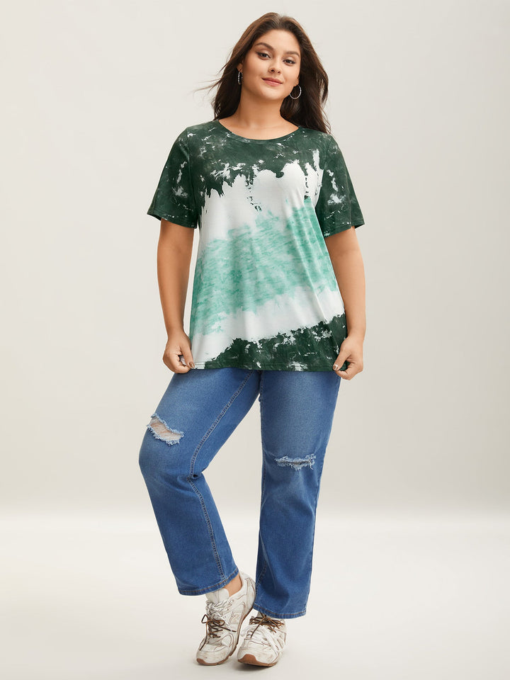 Tie Dye Round Neck T-shirt