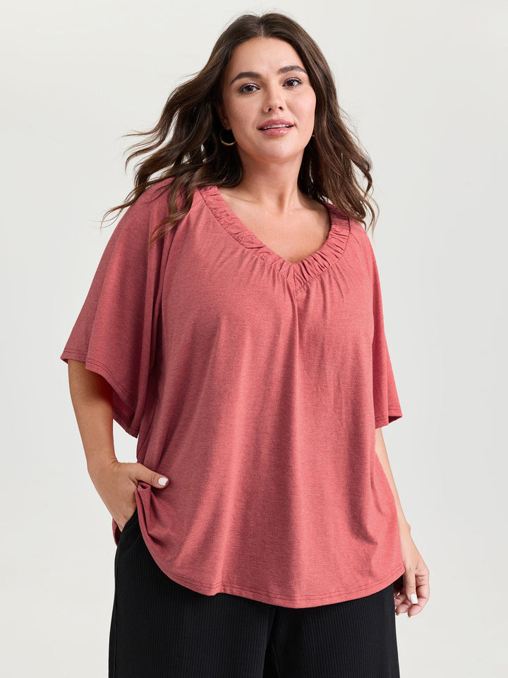 Supersoft Bust-Friendly Flowy Plain Top