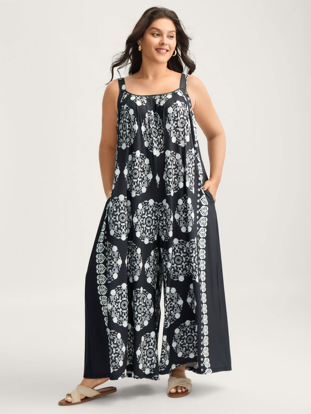 Sunkissed Stretchy Adjustable Strap Jumpsuit