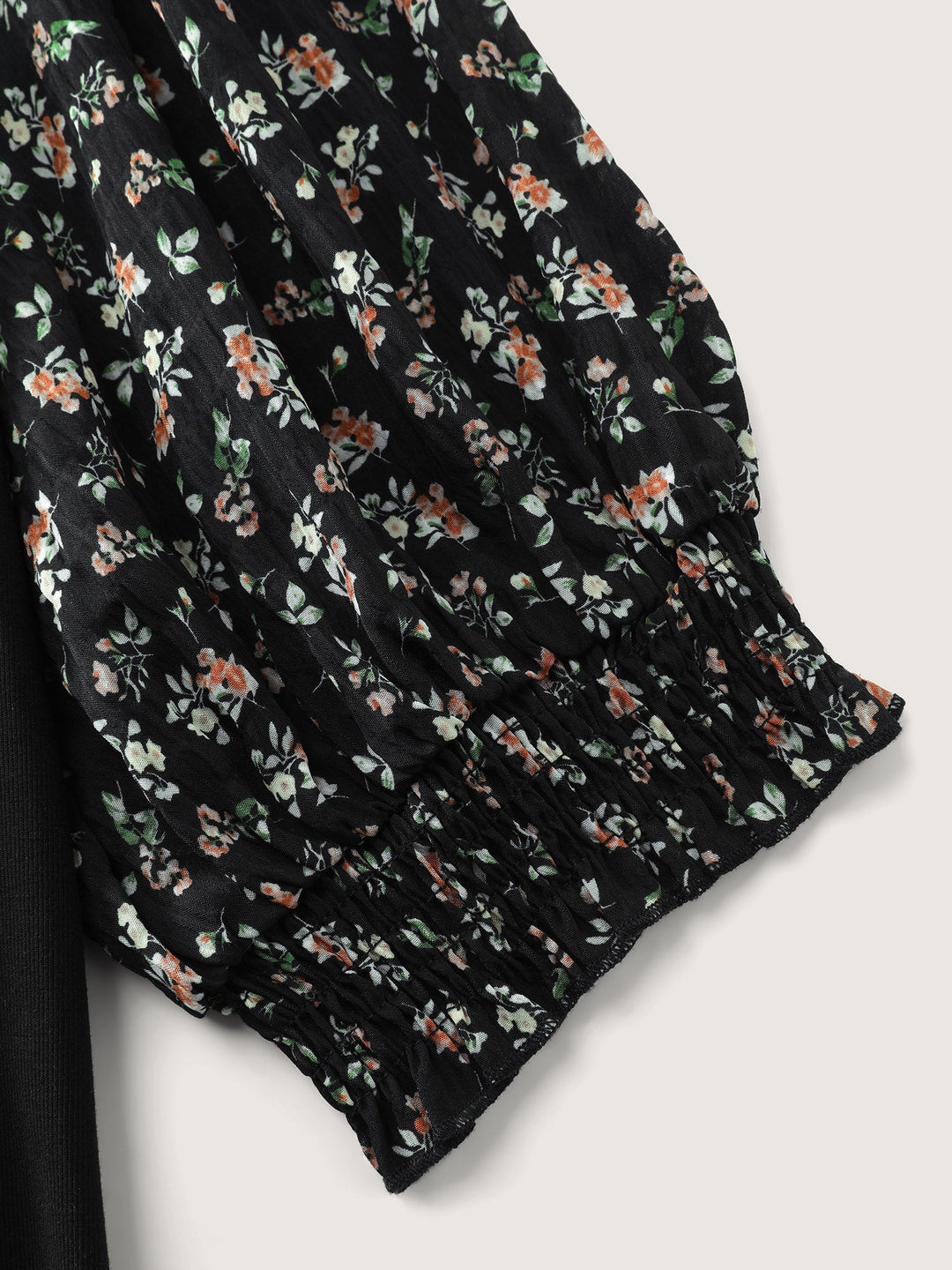 2-in-1 Floral Print Knit Top