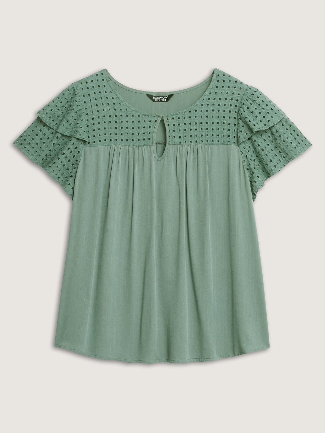 Pure Cotton Layered Sleeve Flowy Blouse