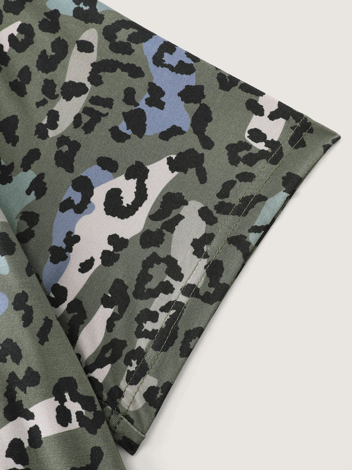 Camouflage Leopard Print T-Shirt