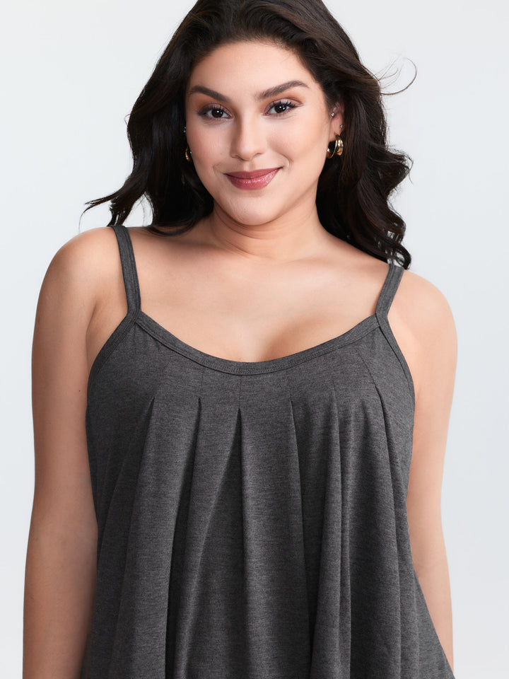 Supersoft Stretchy Pleated Tank Top
