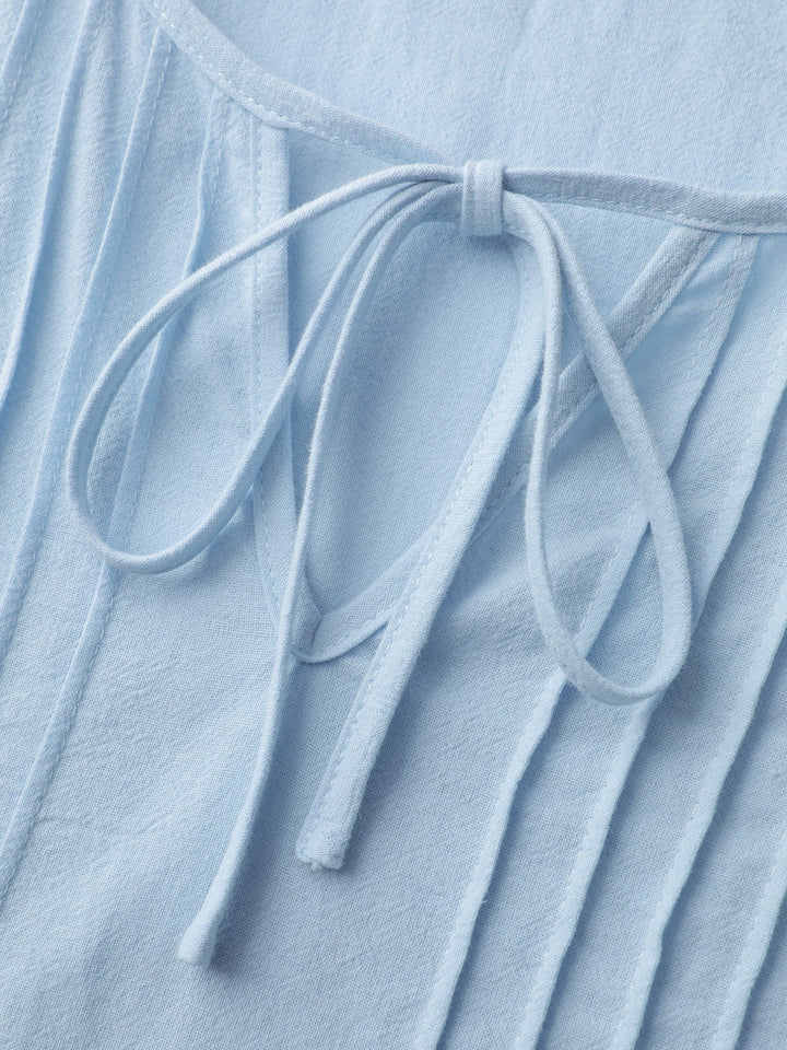 Pure Cotton Cut-Out Detail Mini Dress