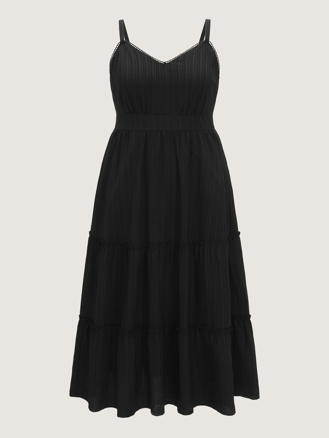 Timeless Back-Tie Tiered Cami Maxi Dress