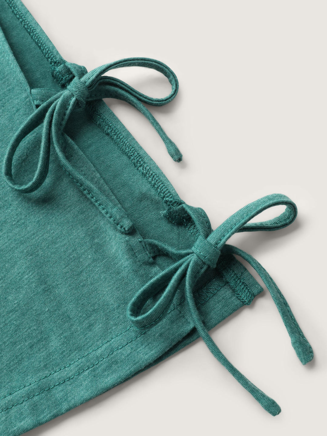 Supersoft Pleated Knot-Tie Sleeve T-Shirt