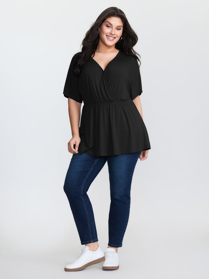 Supersoft Stretchy Surplice T-Shirt