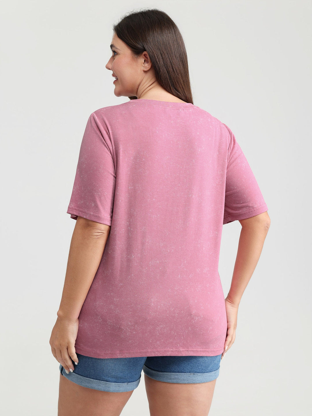 Summer-Ready Print Snowflake Effect T-Shirt