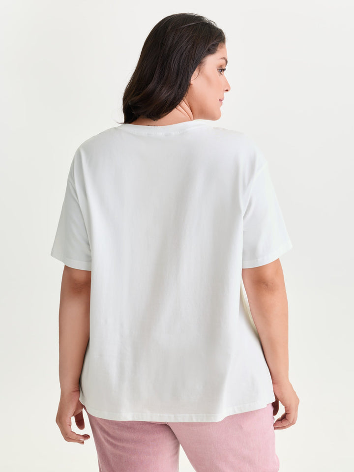Pure Cotton Outerspace Print T-Shirt