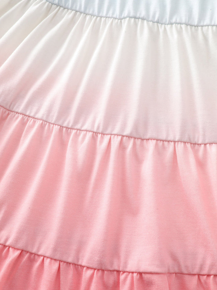 Supersoft Color Gradient Ruffled Sleeve Knit Top