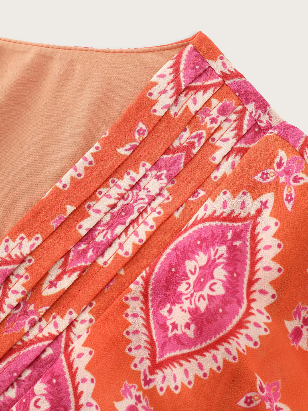 Geometric Print Toothpick Pleat Mini Dress