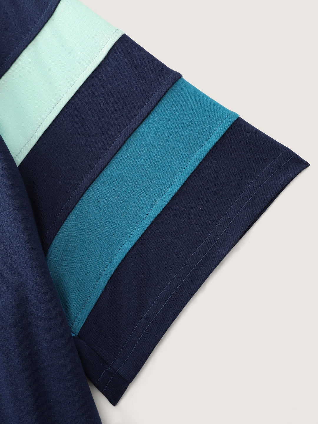 Supersoft Colorblock Sleeve Round Neck T-Shirt