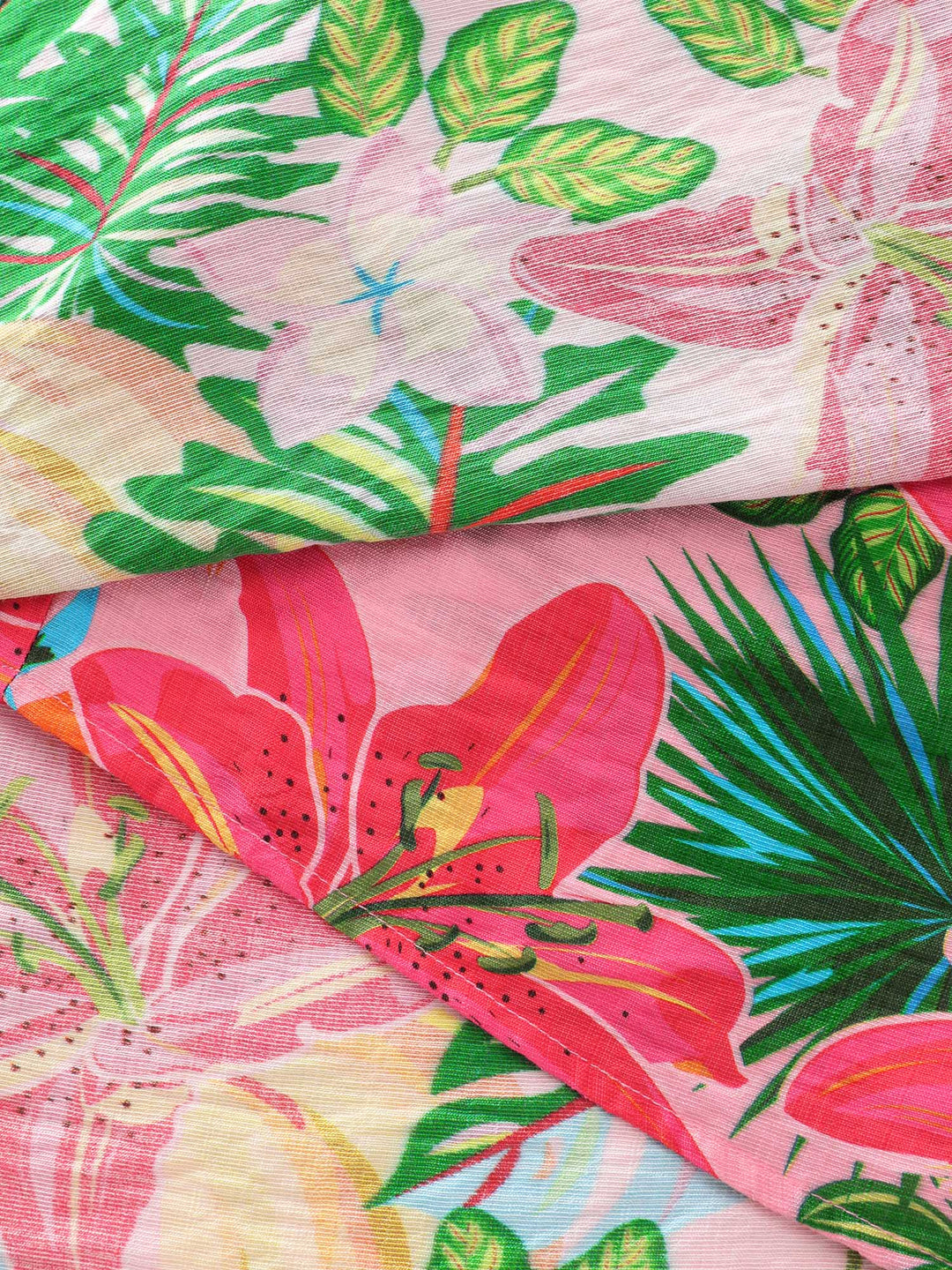 Bright Floral Print Built-In Shorts Mini Dress