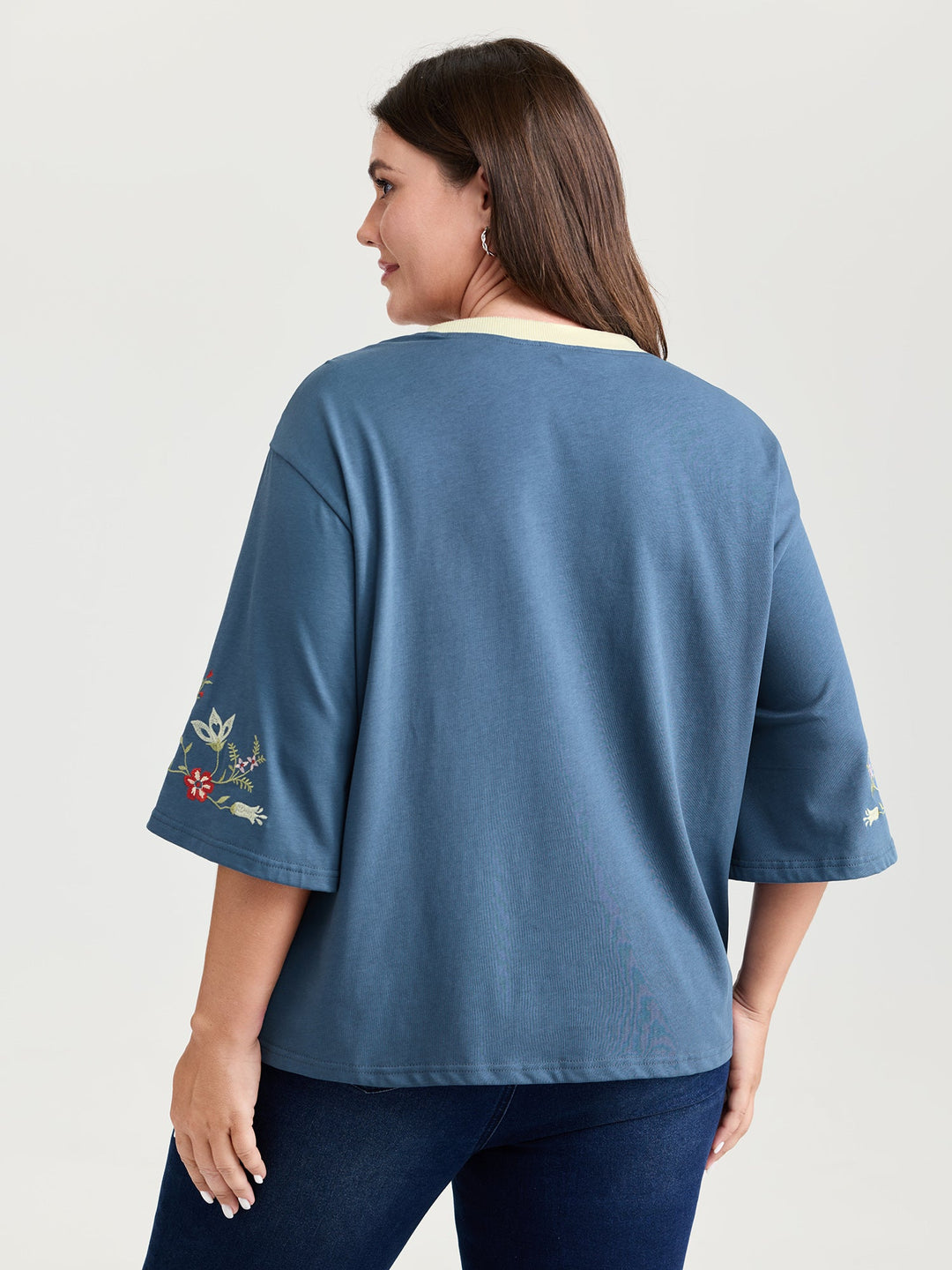 Cotton Football Pattern Colorful Drop-Shoulder T-Shirt