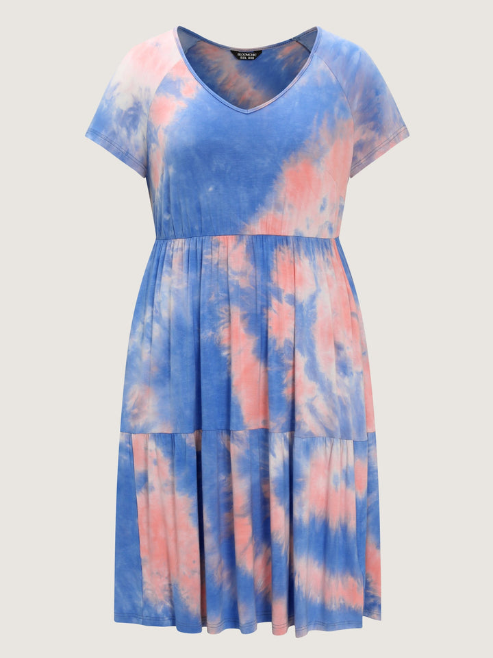 Supersoft Tie-Dye Pockets Midi Dress