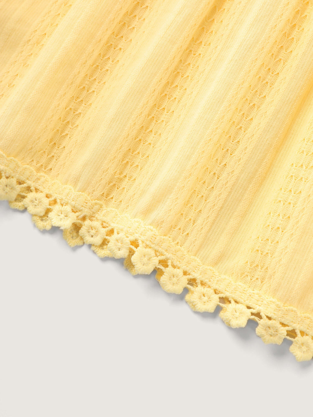 Pure Cotton Textured Tiered Tank Top