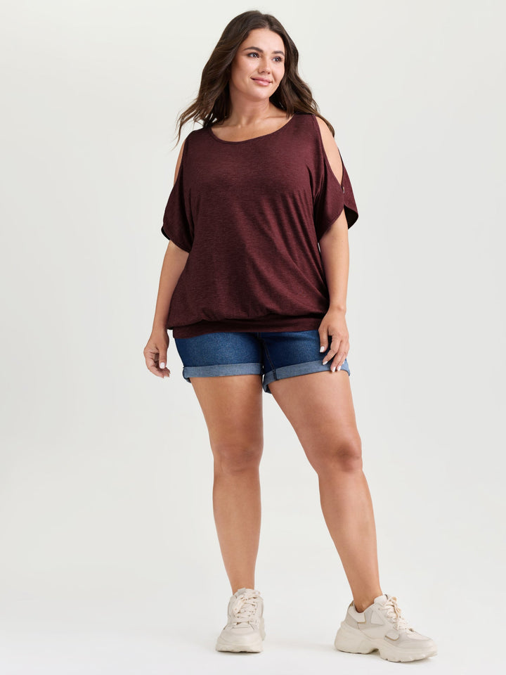 Supersoft Cut-Out Shoulder T-Shirt
