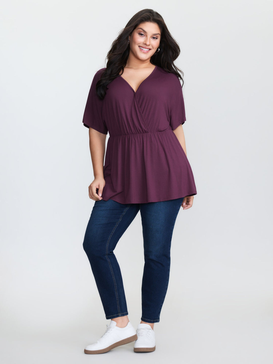 Supersoft Stretchy Surplice T-Shirt