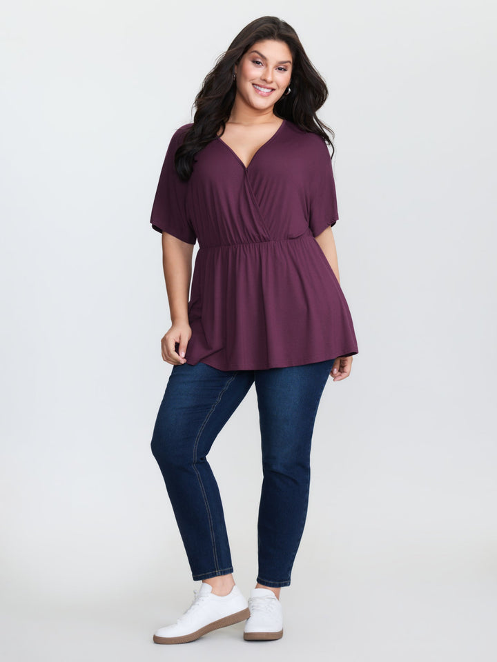 Supersoft Stretchy Surplice T-Shirt