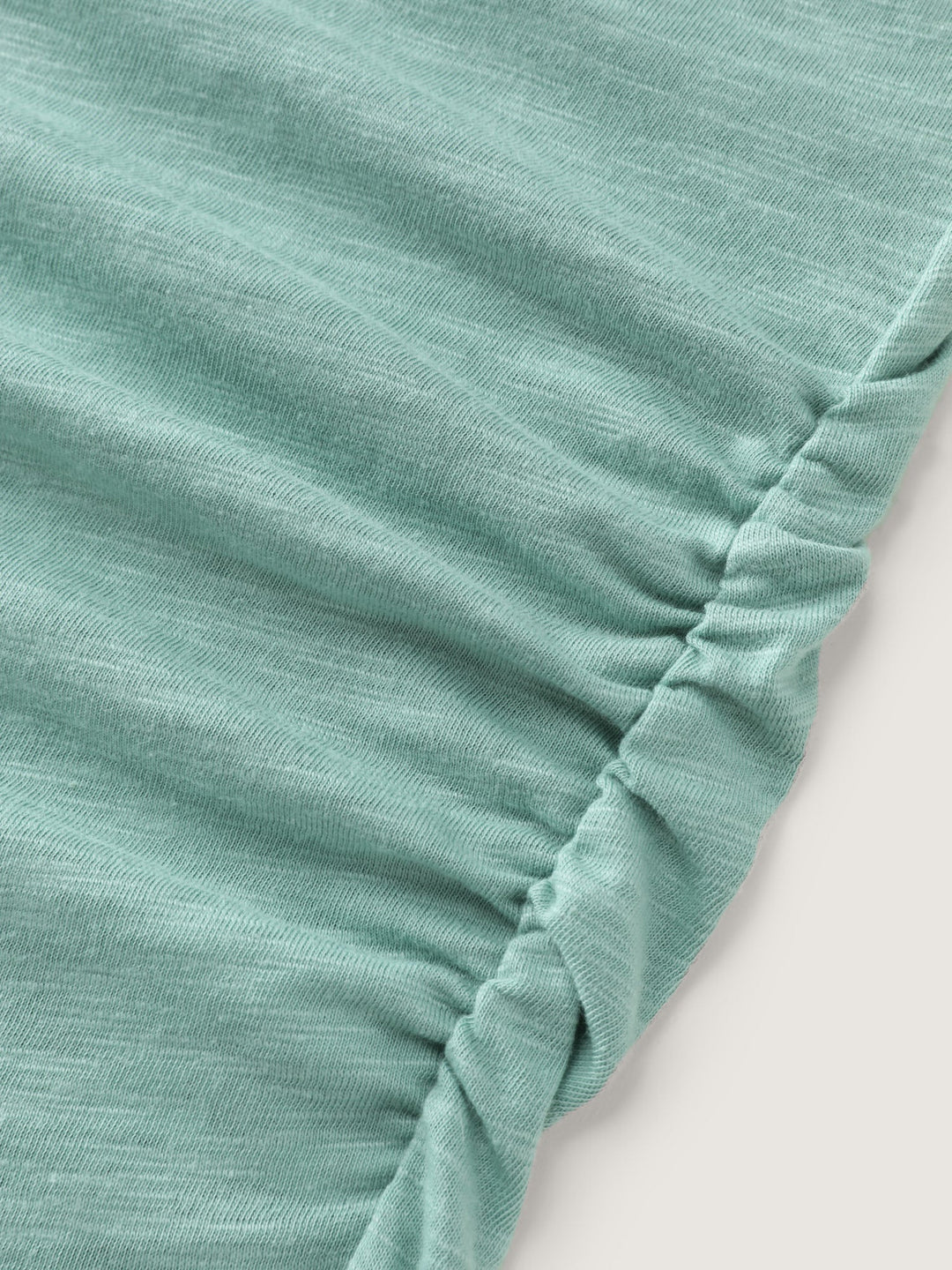 Plain V-Neck Drape T-Shirt