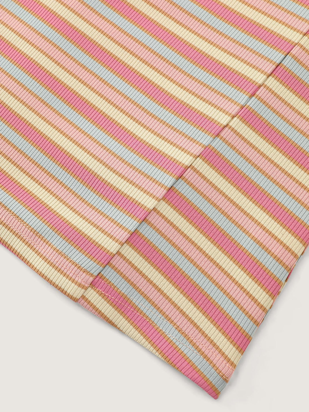 Striped Print Relaxed-Fit T-Shirt