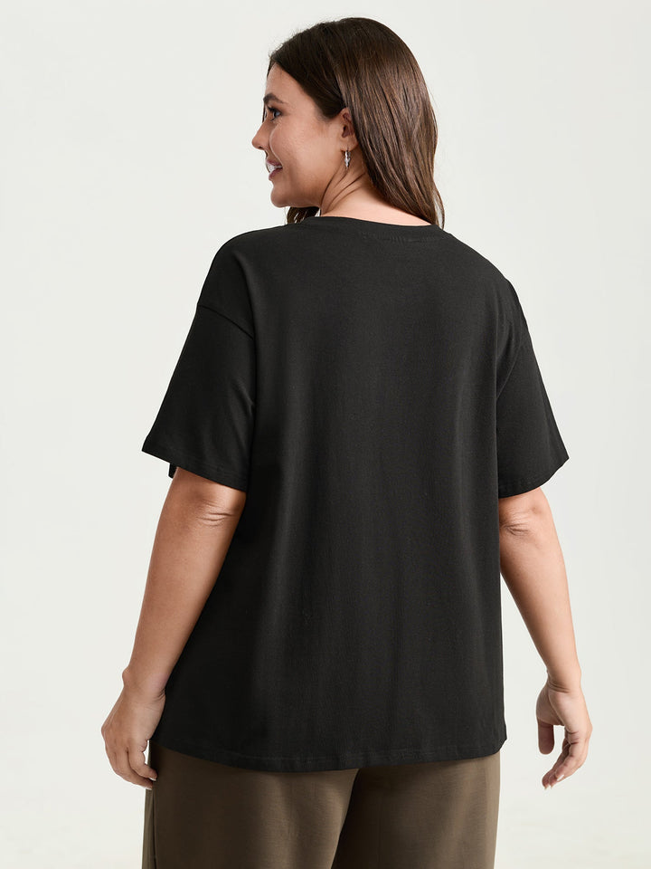 Pure Cotton Outerspace Print T-Shirt