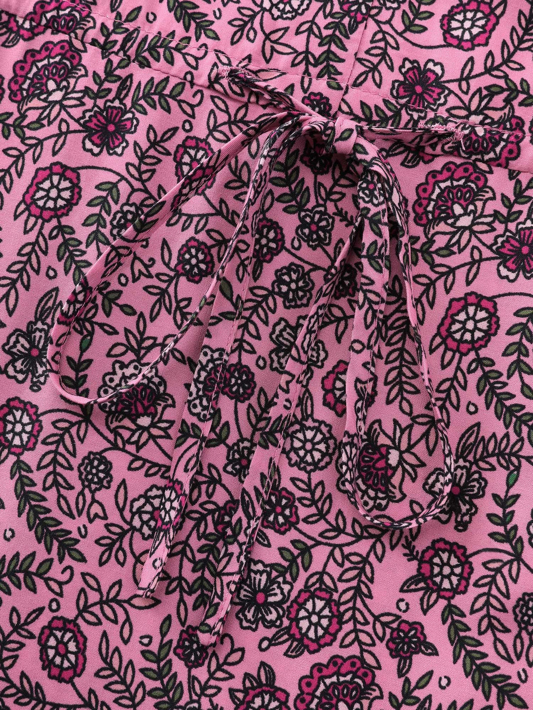 Supersoft Floral Color Contrast Print Maxi Dress