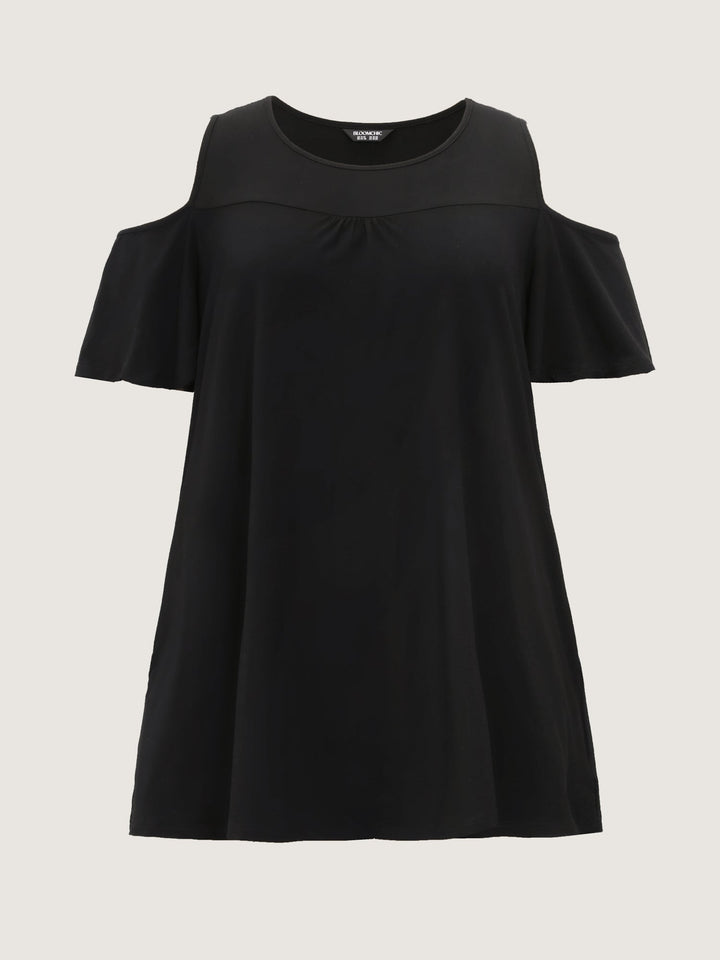 Supersoft Bust-Friendly Shoulder Cut-Out T-Shirt