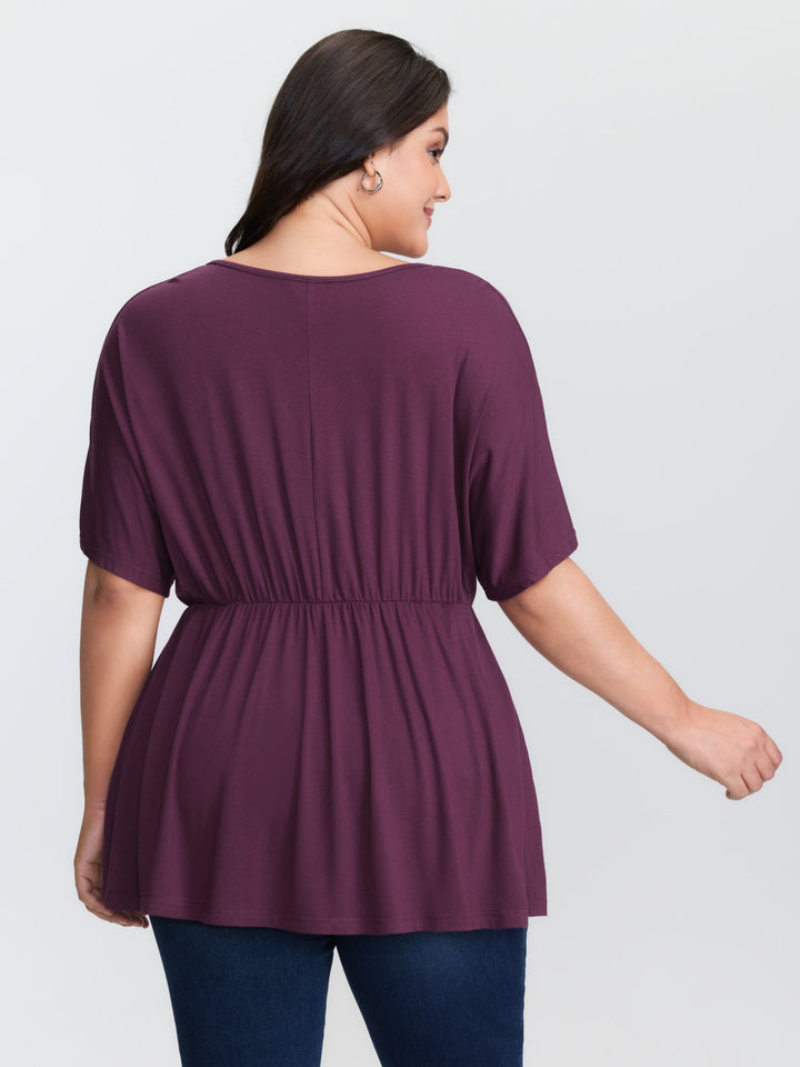Supersoft Stretchy Surplice T-Shirt